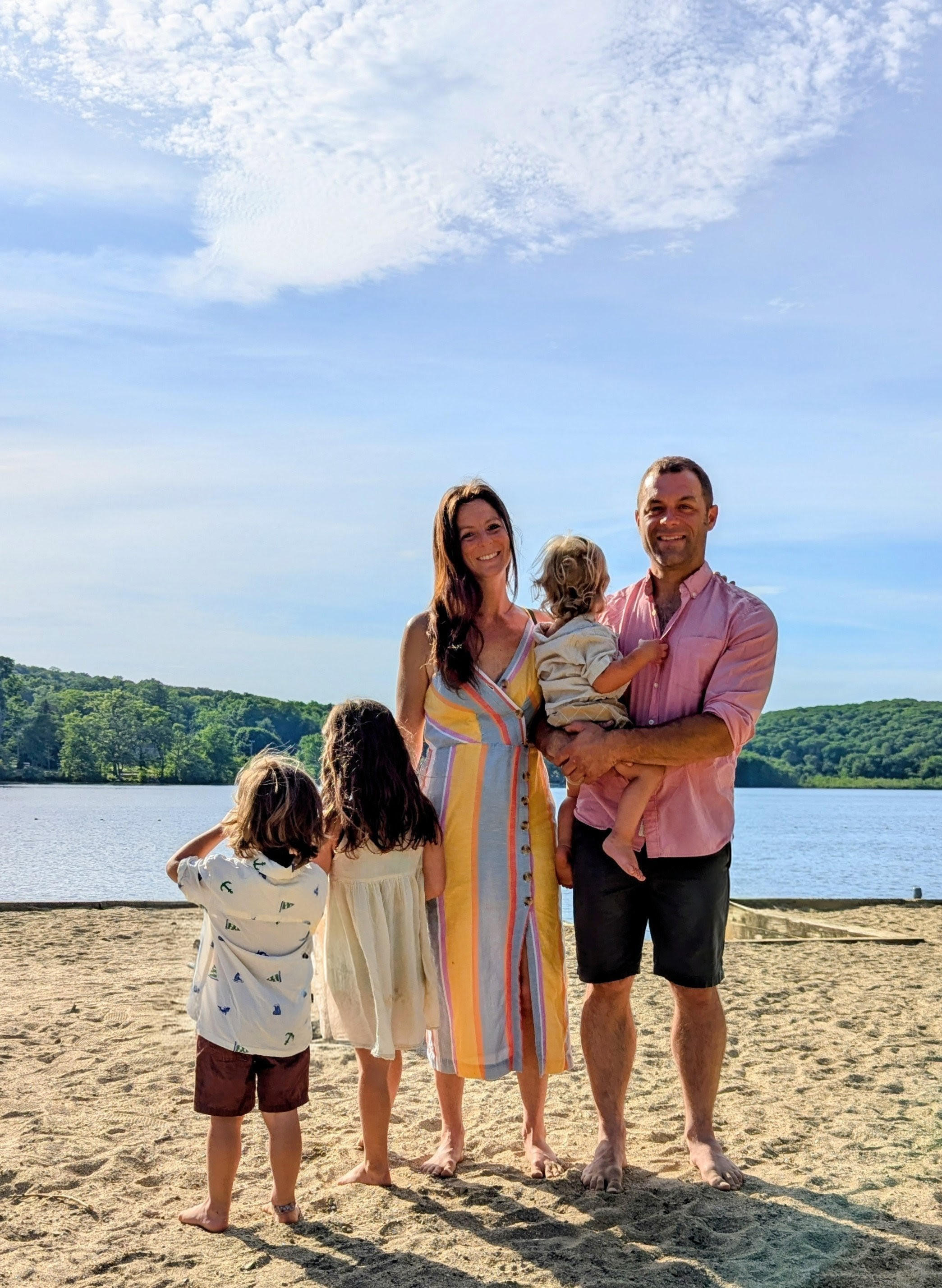 Guy Tuccero with his family in Haddam, Connecticut